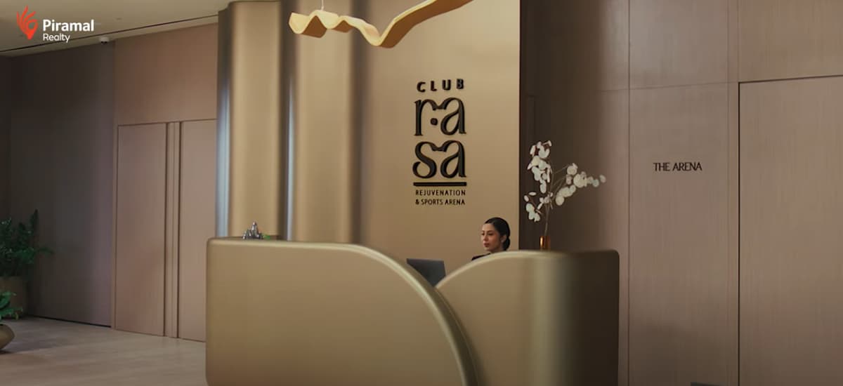 Club Rasa highlighting vibrant community life at Piramal Revanta