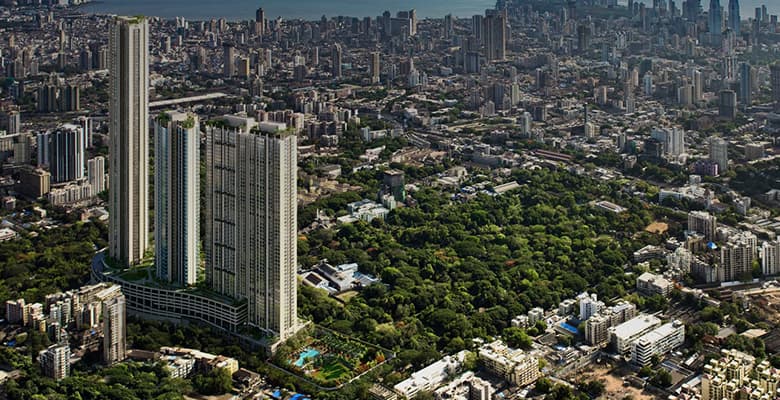 Piramal Aranya - Botanical Garden and the glittering Arabian Sea view