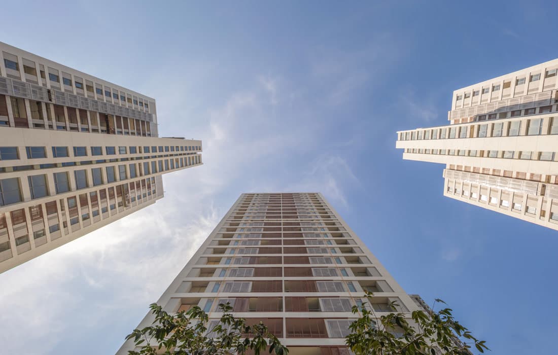 Exterior view of Piramal Vaikunth's Cluster 1 apartments