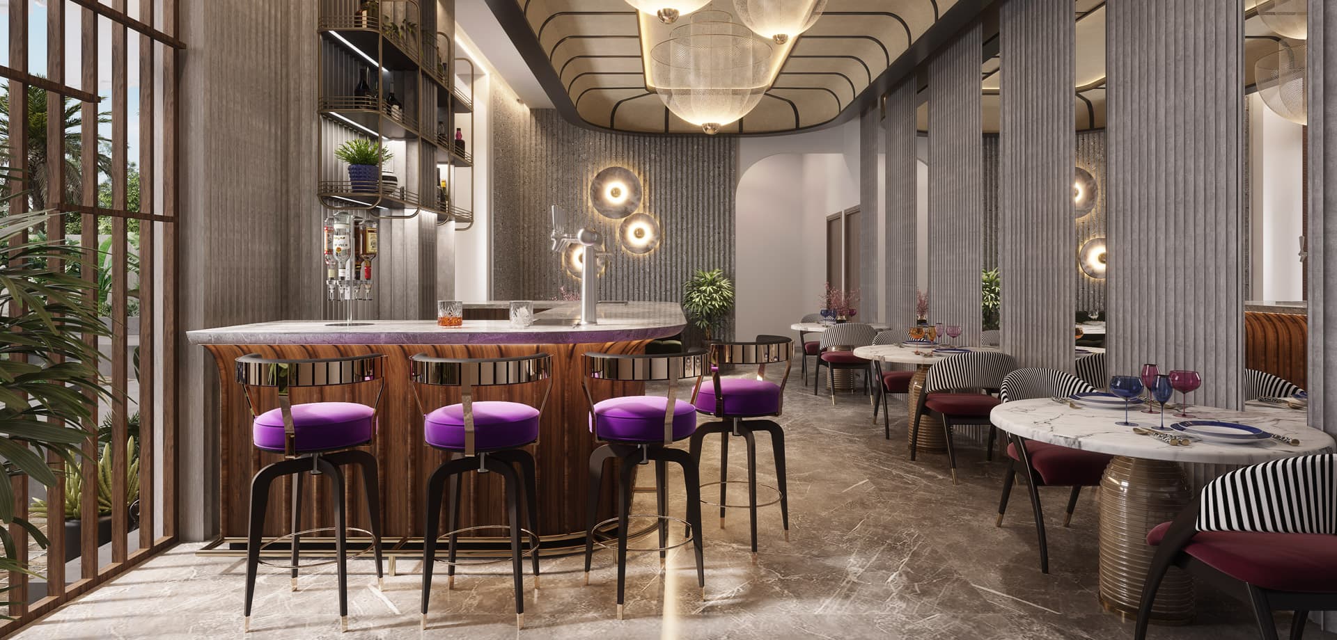 Reception area at Piramal Revanta Residential Project