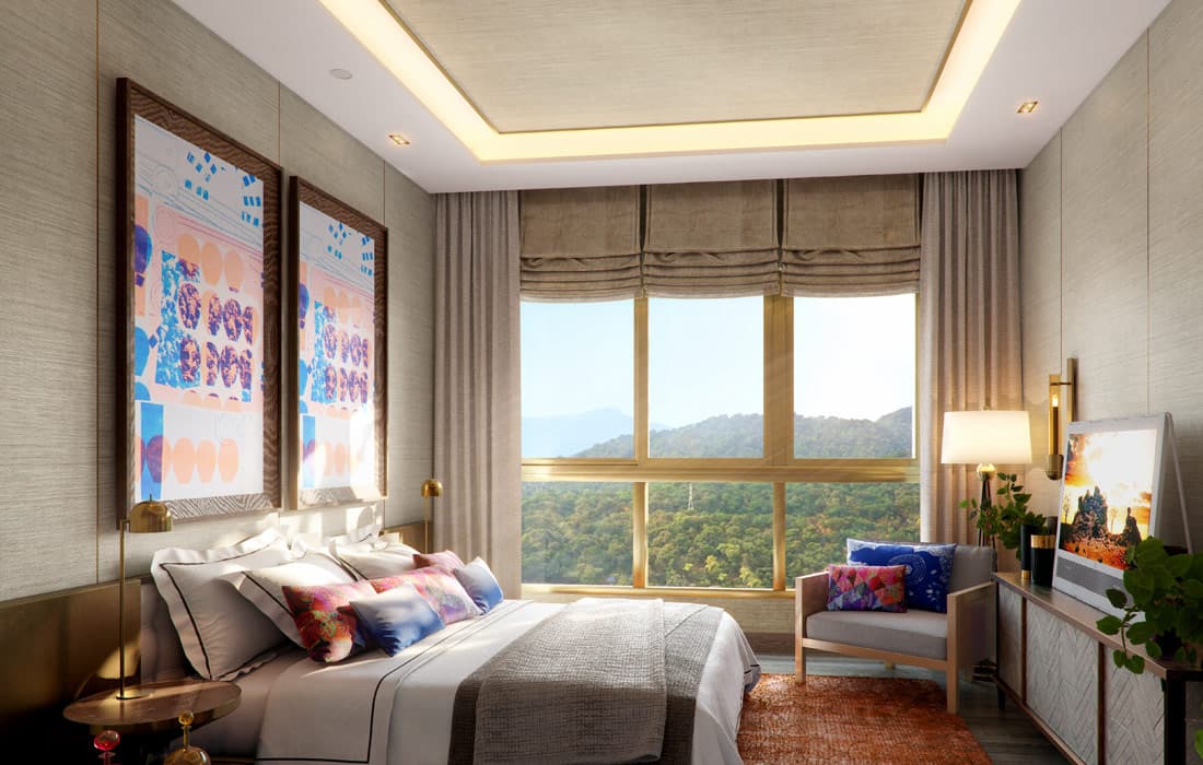 Master Bedroom at Piramal Revanta