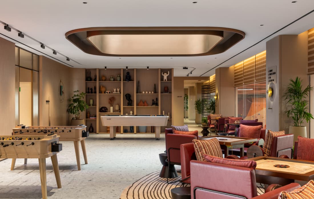 Gaming Zone equipped for recreational activities at Piramal Revanta